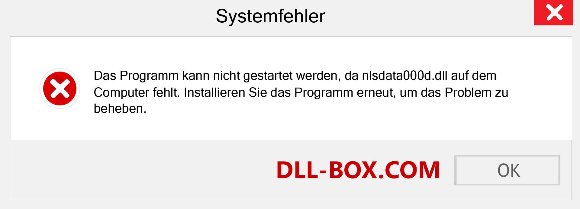 nlsdata000d.dll-Datei fehlt?. Download für Windows 7, 8, 10 - Fix nlsdata000d dll Missing Error unter Windows, Fotos, Bildern