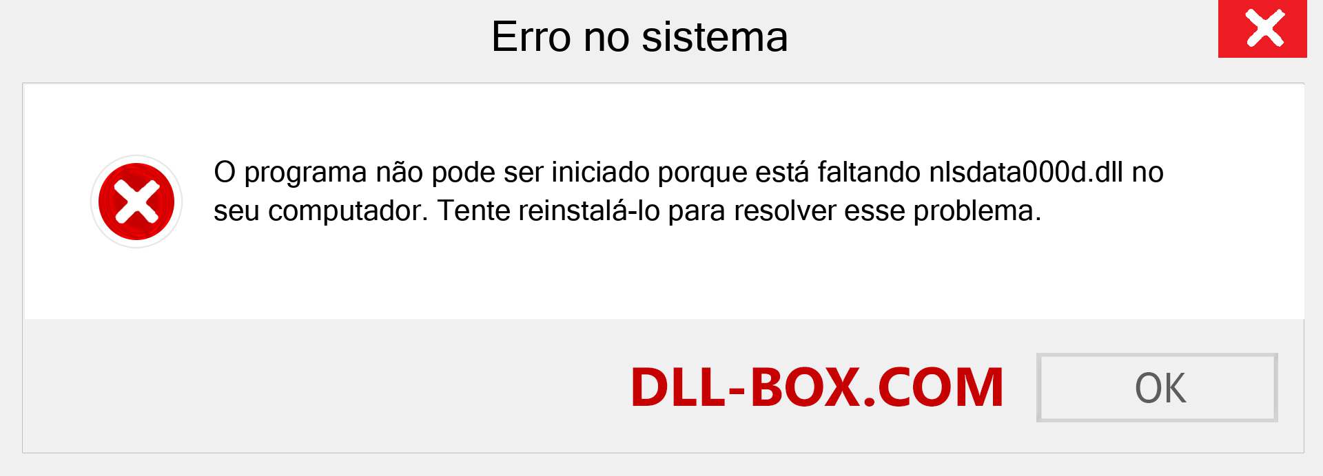 Arquivo nlsdata000d.dll ausente ?. Download para Windows 7, 8, 10 - Correção de erro ausente nlsdata000d dll no Windows, fotos, imagens